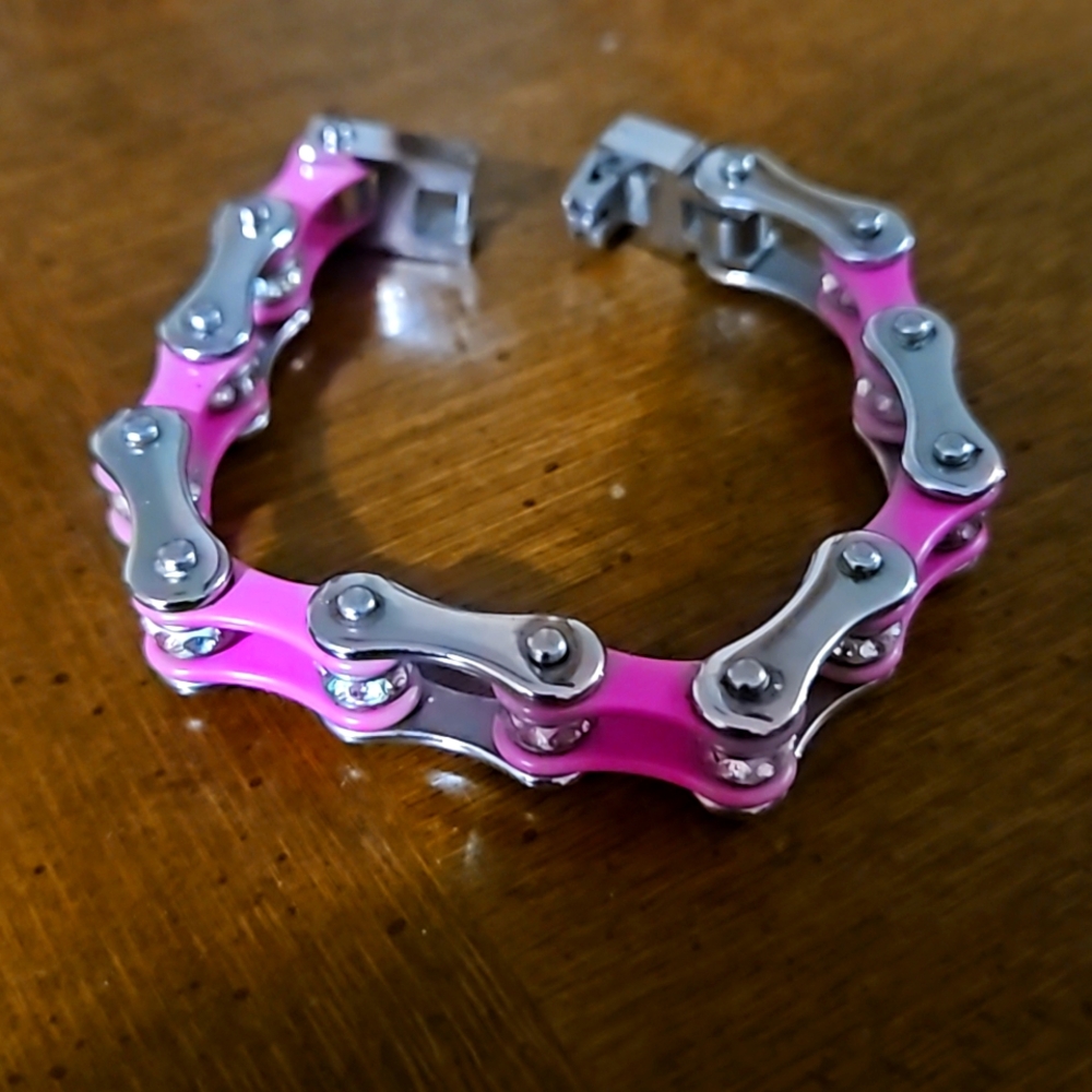 Motorcycle chain bracelet
